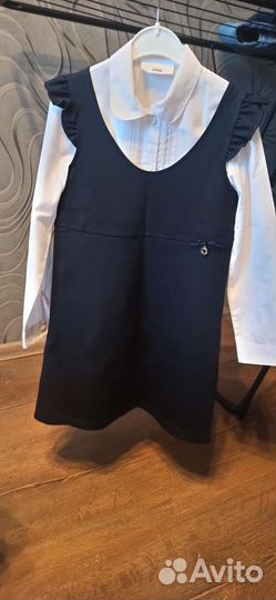 Школьная форма для девочки 122 128 синяя