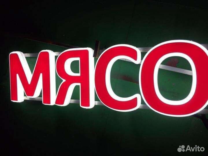 Вывеска Мясо