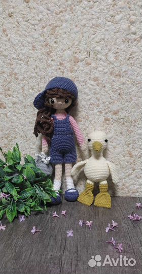 Вязаные игрушки кукла, амигуруми