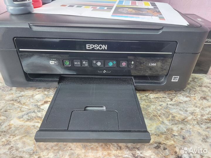 Цветной струйный мфу с Wi-Fi Epson L366