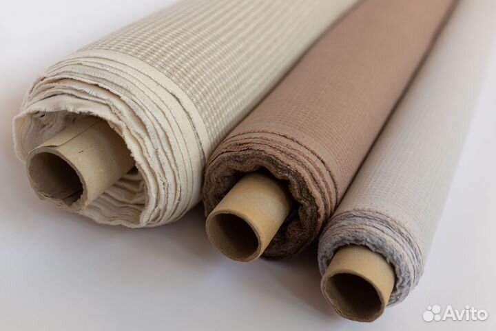 Ткань льняная / лен и хлопок рулон