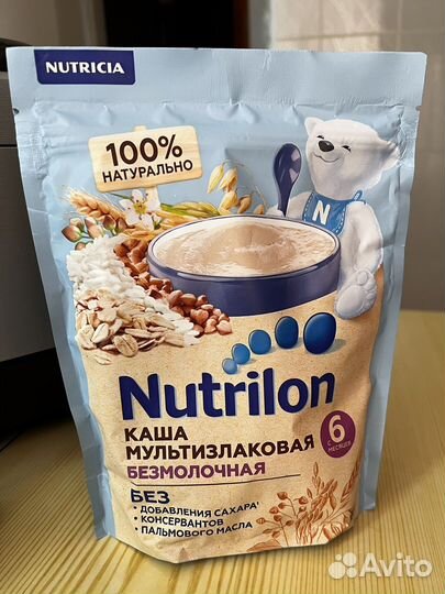 Каша безмолочная,Мультизлаковая, 6мес,180 гр