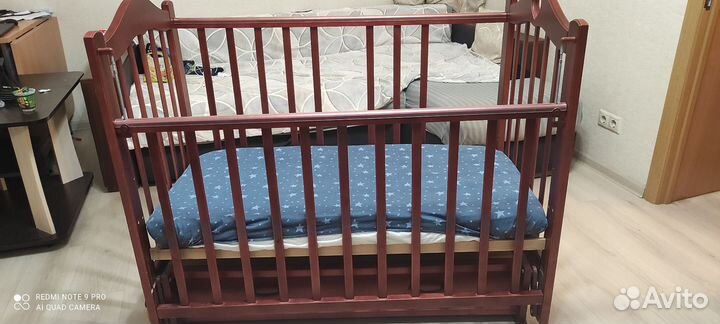 Детская кроватка + матрас
