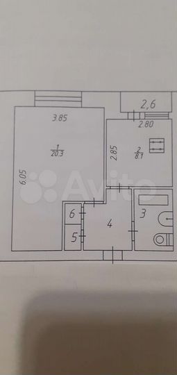 1-к. квартира, 36,4 м², 4/5 эт.