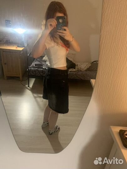 Шорты джинсовые широкие