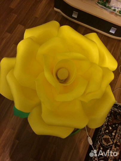 Роза светильник из изолона