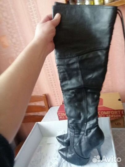 Сапоги черные