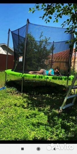 Батут с защитной сеткой 306 см Доставка