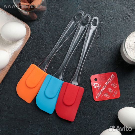 Лопатка Доляна «Лёд», 24,5 см, цвет микс