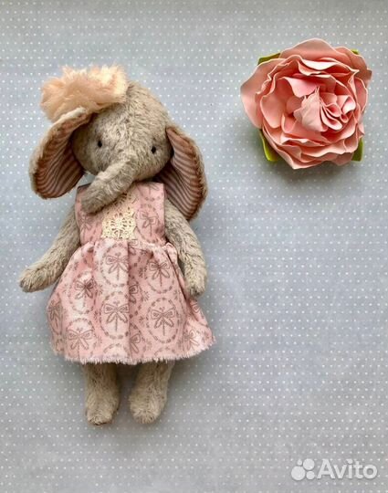 Тедди Слоник. Винтаж. Декор. Игрушка