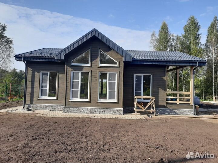 Каркасный дом 8х12 барнхаус под ключ