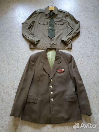 Китель, рубашка, плащ военный, СССР