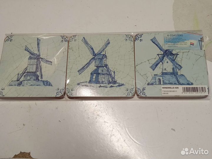 Подарочный набор пробковых подставок