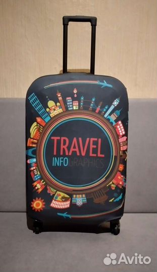 Чемодан на колесах новый