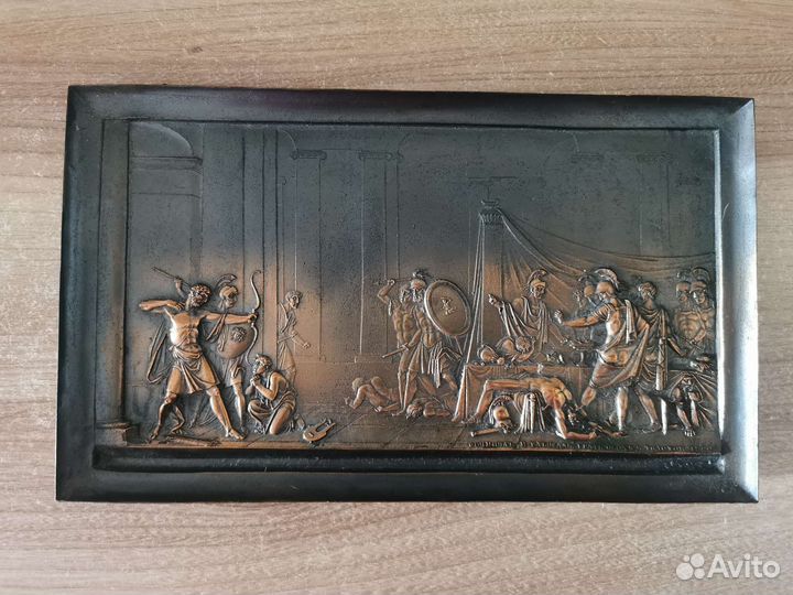 Медное панно чеканка