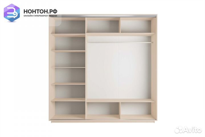 Шкаф-купе 3-х дверный Нонтон фото №1003 / дуб моло