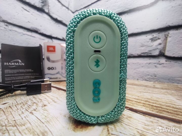 Колонка JBL GO 3 бирюзовая