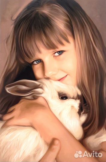 Портреты по фото маслом на холсте