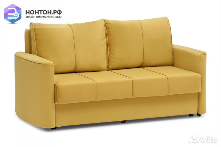 Диван еврокнижка Колибри горчичный