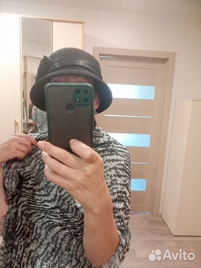 Шляпа женская черная