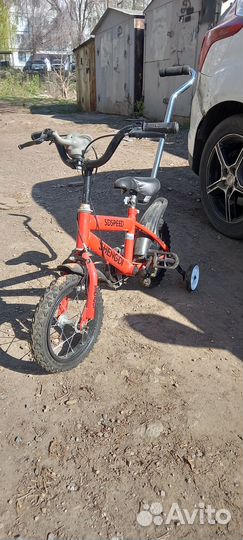 Детский велосипед с ручкой бу