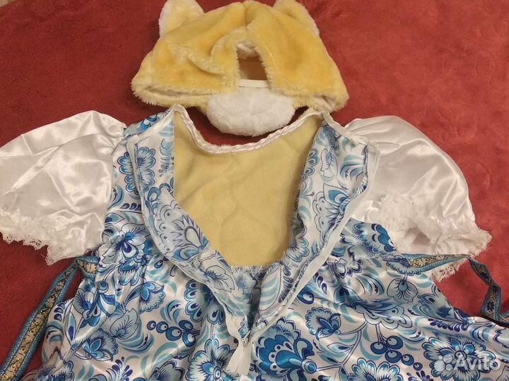 Новогодний костюм для девочки собачка на 4-6 лет