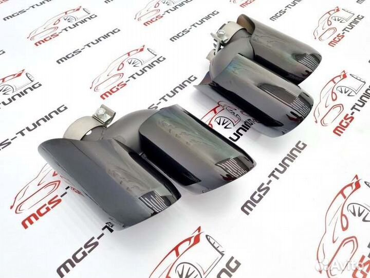 Насадки для Porsche Macan 2019+ S черные