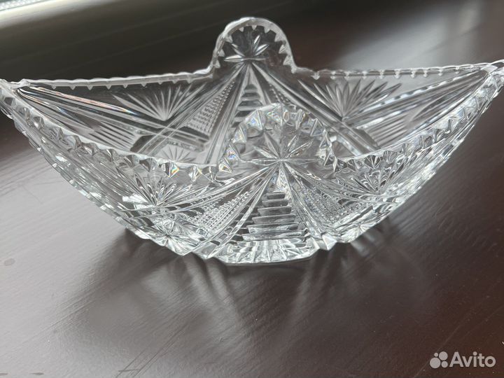 Хрустальная конфетница СССР