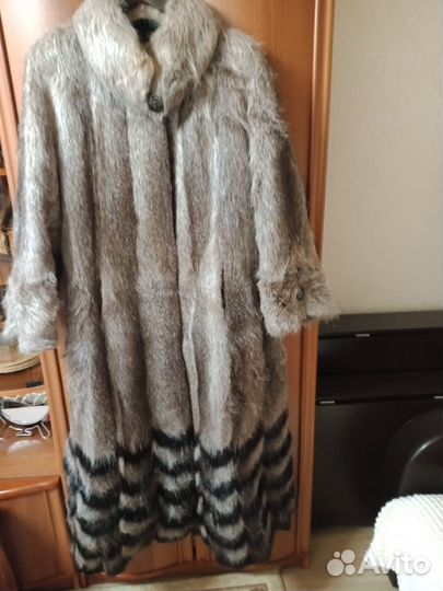 Шуба натуральная из нутрии