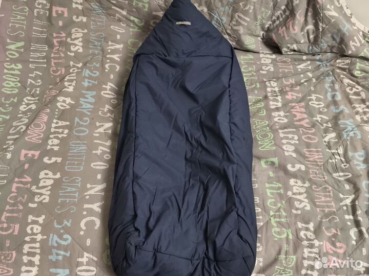 Зимний конверт в коляску на овчине