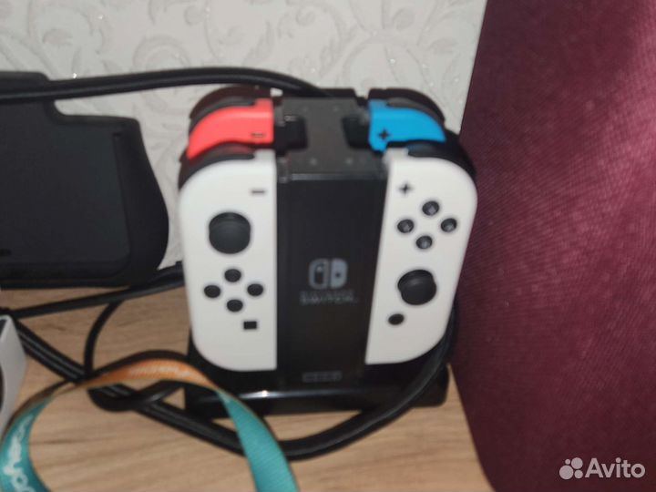 Nintendo Switch oled с играми 64гб