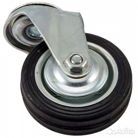 Опора поворотная SCh75, d75, черная литая резина