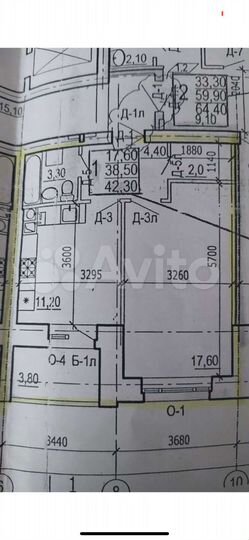 1-к. квартира, 42,5 м², 2/10 эт.