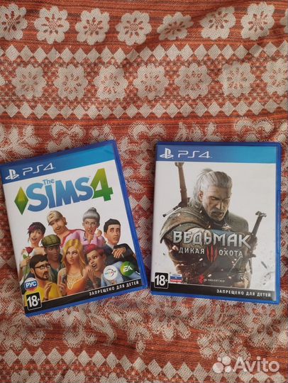 Ведьмак 3 и Sims 4 на ps4