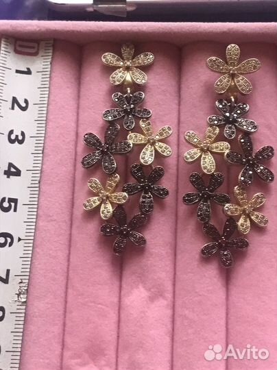 Серьги сереброшикарные 22 гр