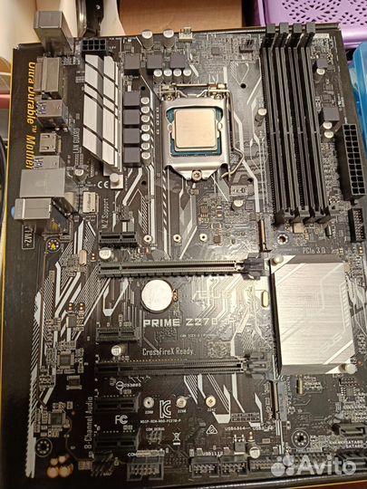 Материнская плата 1151 z270-p +i5 6600 +32gb