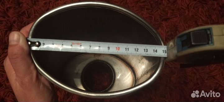 Насадка на глушитель овальная