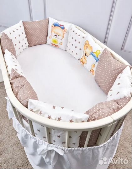 Бортики в детскую кроватку новые