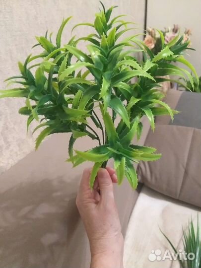 Искусственная зелень лаванда хлопок