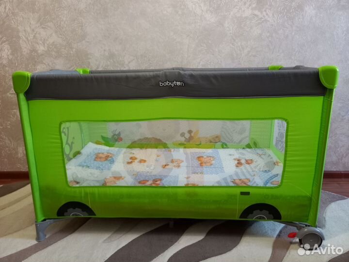 Детская кровать манеж с матрасом