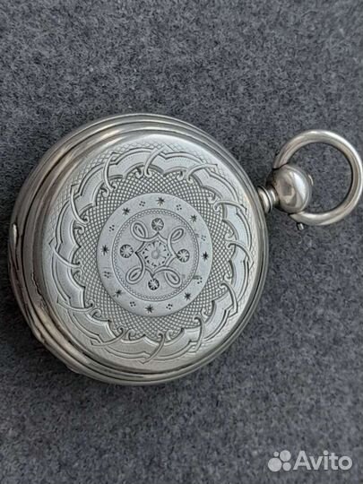 Часы карманные в серебе антиквариат