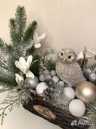 Новогодняя композиция Совушка