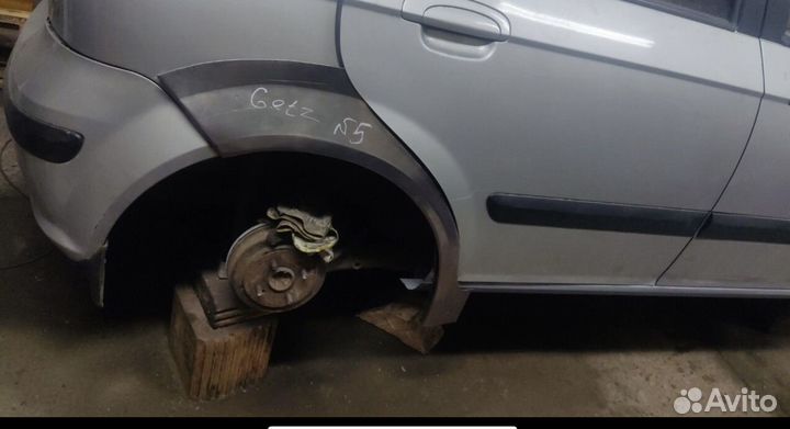 Hyundai Getz колесные арки задних крыльев комплект