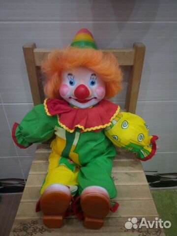 Кукла игрушка клоун 47 см