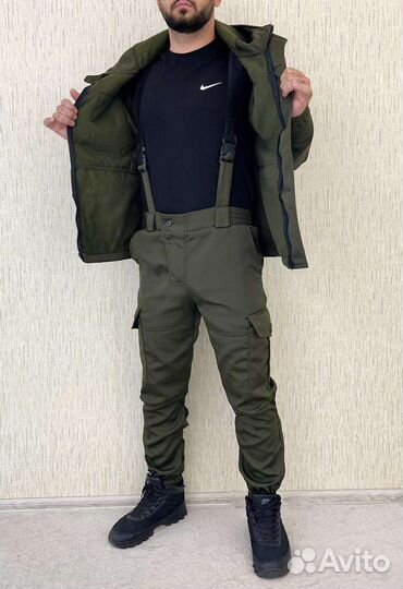 Костюм горка 8 олива на флисе костюм демисезонный