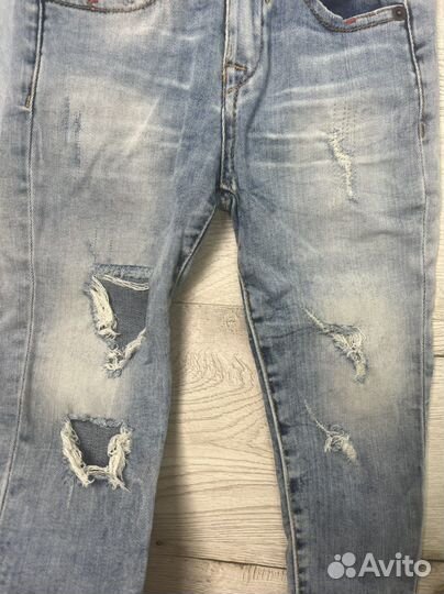 Джинсовый костюм zara 104см