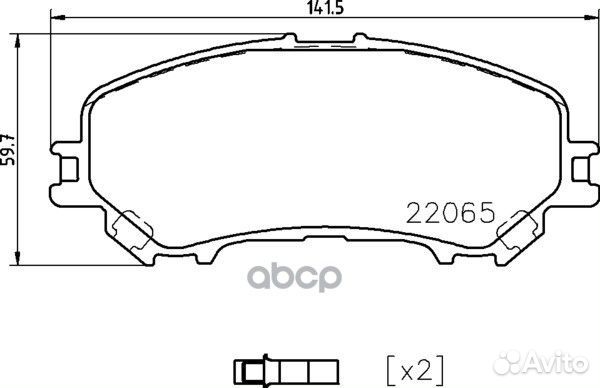 Комплект тормозных колодок NP2078 nisshinbo