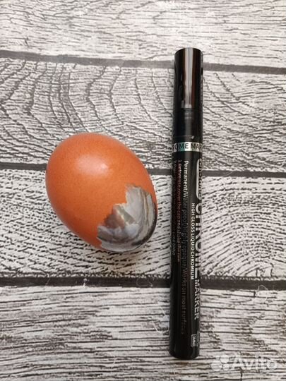 Маркер-краска с зеркальным эффектом, металлик