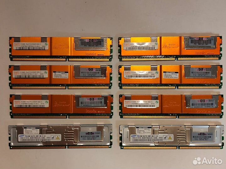 512MB PC2-5300F-555-11 Samsung и Hynix