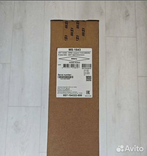 Ноутбук новый MSI GP66 699XRU i7 11800h 3070 16озу